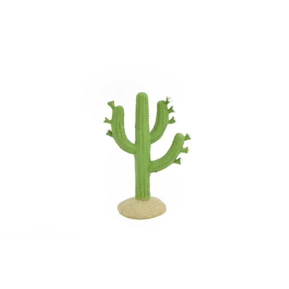 Saguaro Cactus, White Flowers, Columnar, Rubber, Educational, Desert Cactus, Realistic Figure, Model, Replica, Kids, Toys, Gift, 2 Inches. F1518 B103
