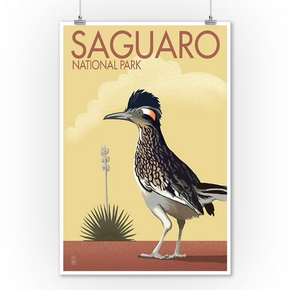 Saguaro National Park, Arizona, Bird, Lithograph