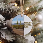 Saguaro National Park Ornaments, Saguaro National Park Christmas, Saguaro National Park Decor, Ceramic Ornament, Christmas Decor, Christmas Sister in Law Birthday Gifts Saguaro National Park