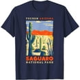 thumbnail image 1 of Saguaro US National Park Tucson Arizona Vintage Gift Unisex T-Shirt for Men Women Kids Toddler,Navy Color,Size L, 1 of 5