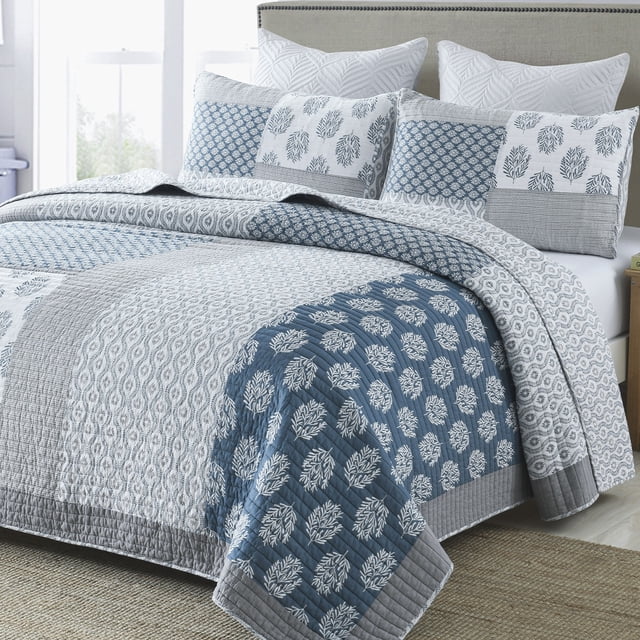 Free Shipping! SahSahCasa Quilt Set Queen Size - 100% Cotton ...