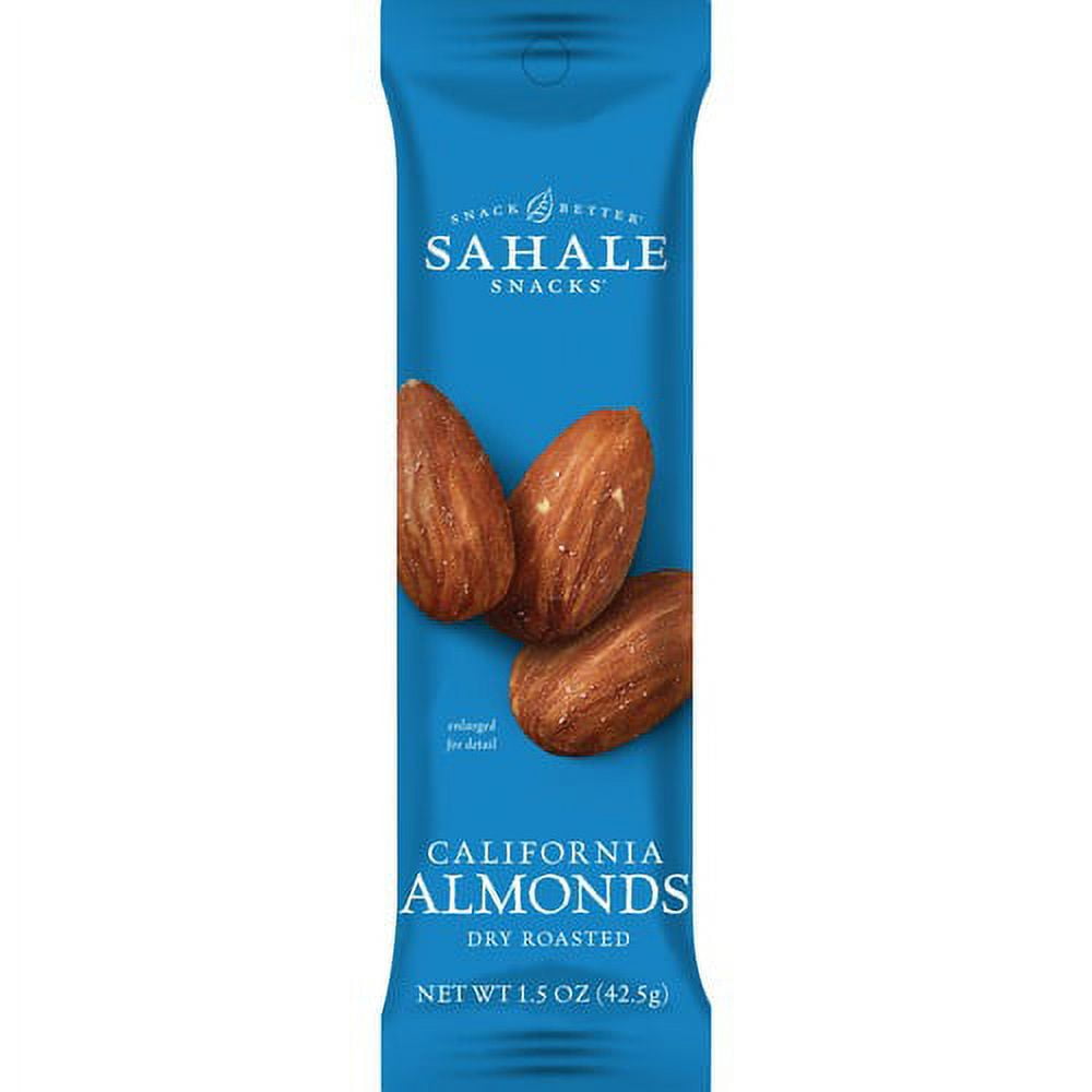 Sahale Snacks California Almonds Dry Roasted Snack Mix - Non-GMO, Gluten-free - Almond - 1.50 oz - 18 / Carton Sahale Snacks California Almonds Dry Roasted Snack Mix - Non-GMO, Gluten-free - Almond - 1.50 oz - 18 / Carton