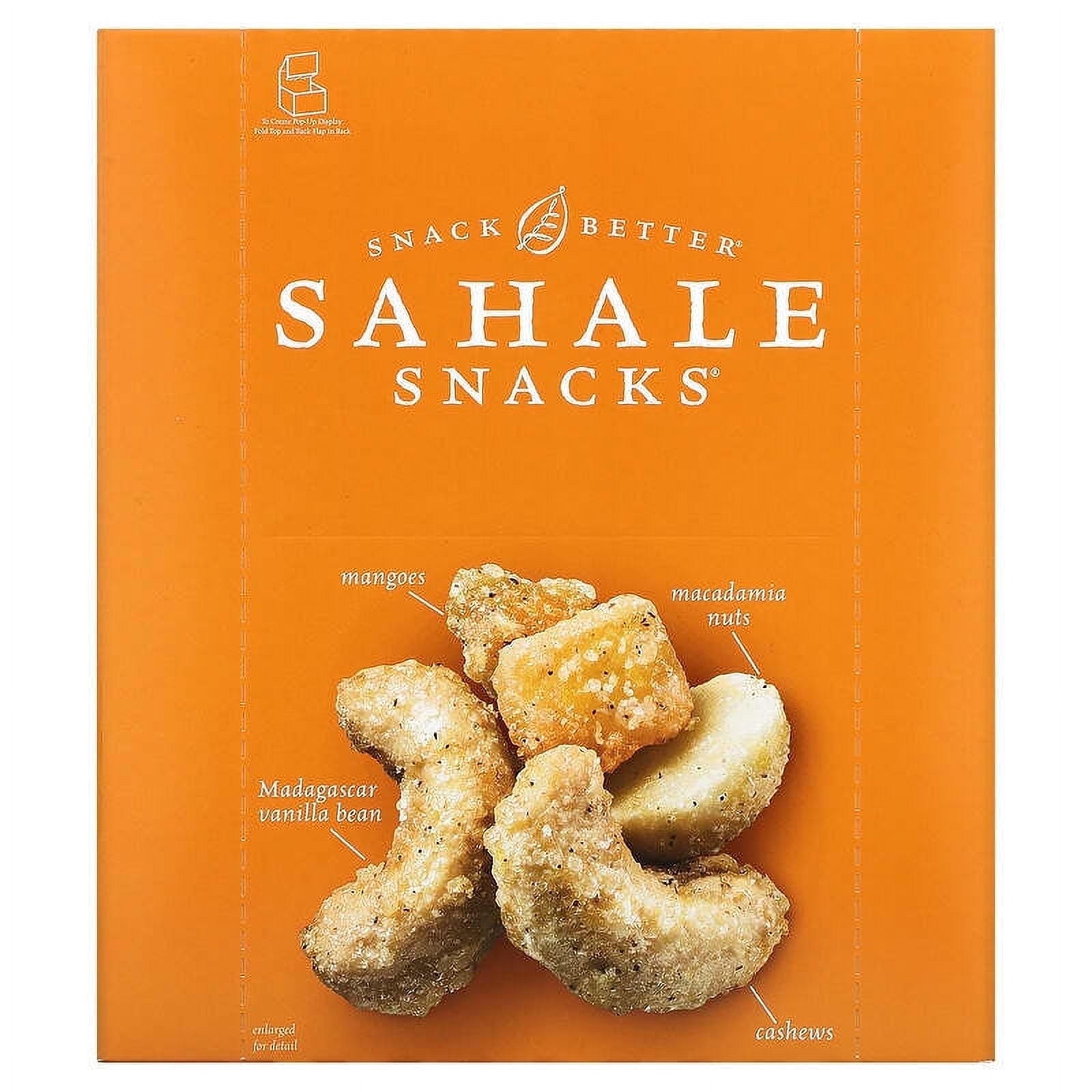 Sahale Snacks Glazed Mix Tangerine Vanilla Cashew-Macadamia 1.5 oz 9 Packs Pack of 2
