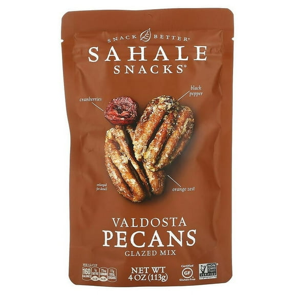 Sahale Snacks, Glazed Mix, Valdosta Pecans, 4 oz (113 g) Pack of 2
