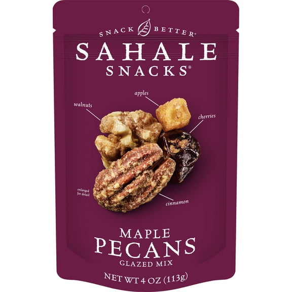 Sahale Snacks Maple Pecans Glazed Mix, Gluten-Free Snack, 4-Ounce (Pack of 4)