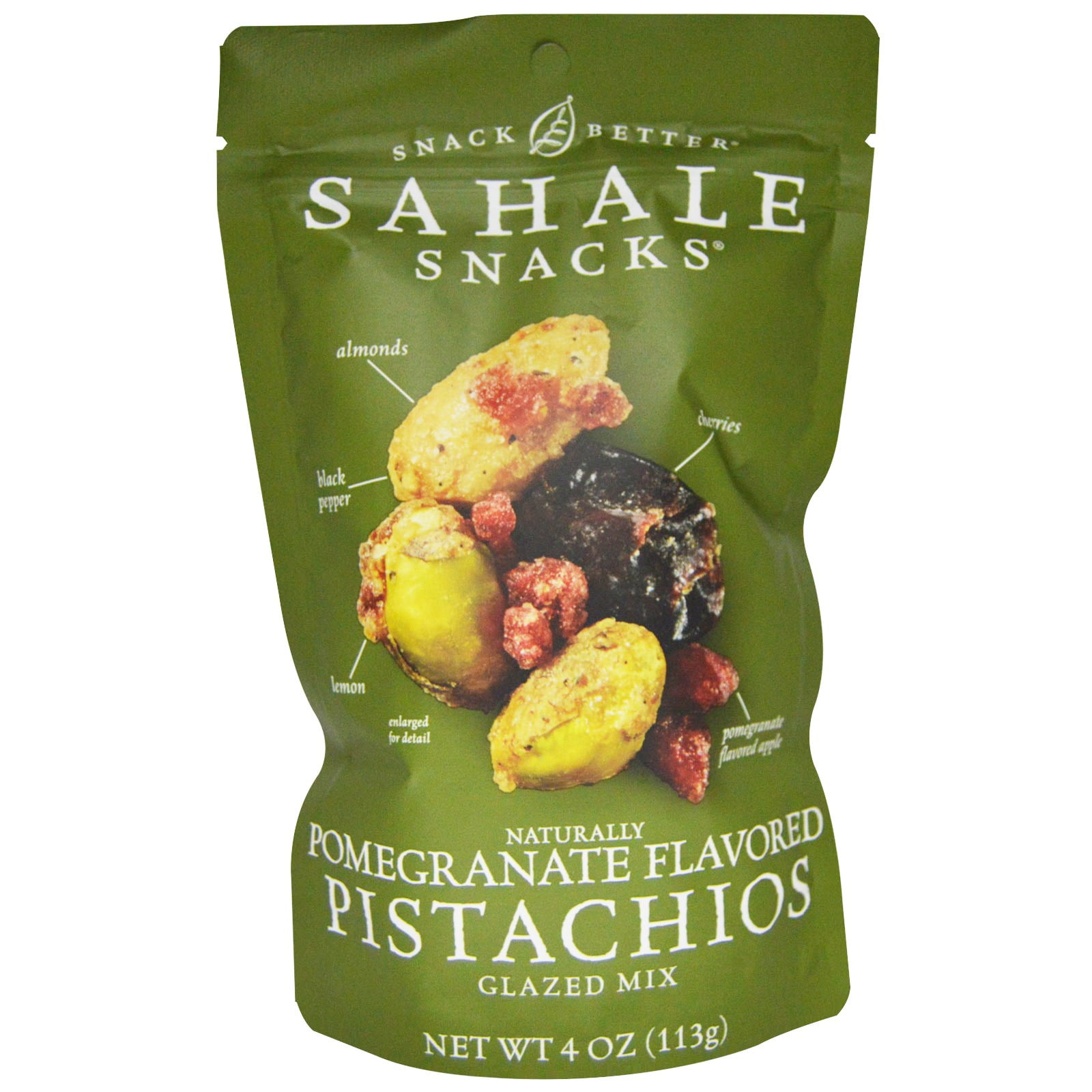 Sahale Snacks, Naturally Pomegranate Flavored Pistachios Glazed Mix, 4 oz (pack of 4)