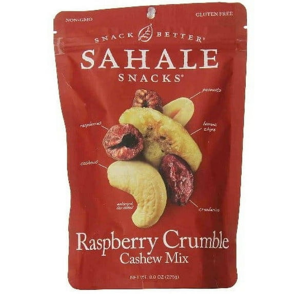 Sahale Snacks Nut Blends Cashew Mix, Raspberry Crumble, 8 Ounce Pack Of 4
