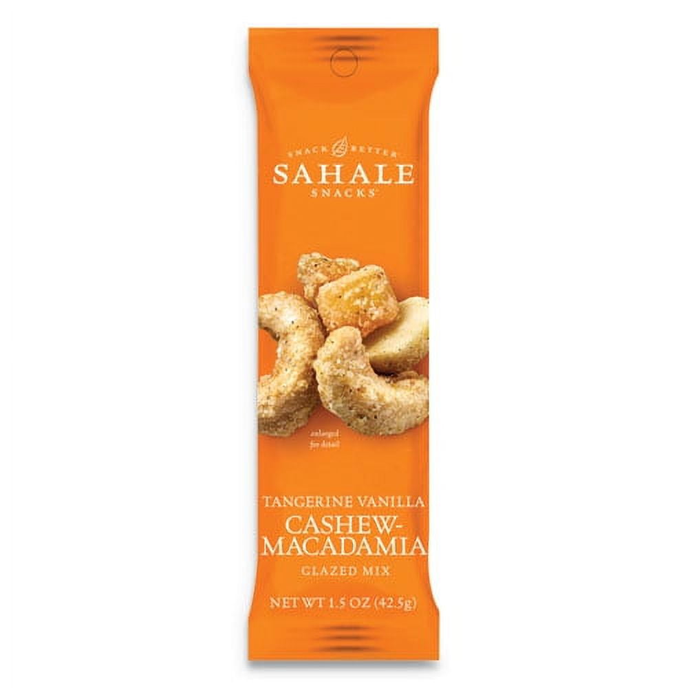 Sahale Snacks Tangerine Vanilla Cashew Macadamia Glazed Mix, 1.5 Ounces (Pack of 18)