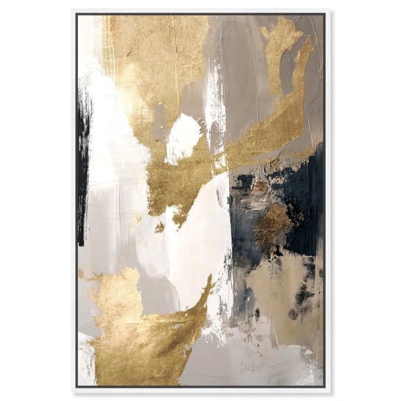 Sahara Canvas Timeless Abstract Wall Art by Art Remedy, White Frame, 36" x 54"