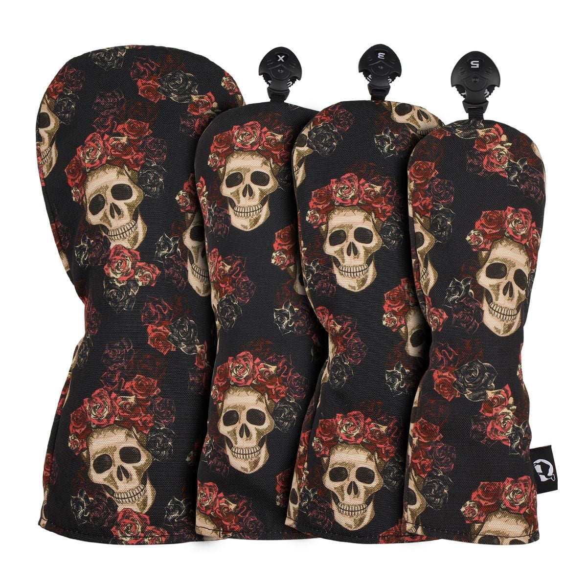 Sahara Day of the Dead Golf Headcovers Set – 4 Piece Driver, Fairway Wood (2) & Hybrid