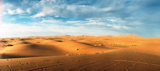 Sahara Desert landscape Morocco Canvas Art - Panoramic Images (30 x 14)