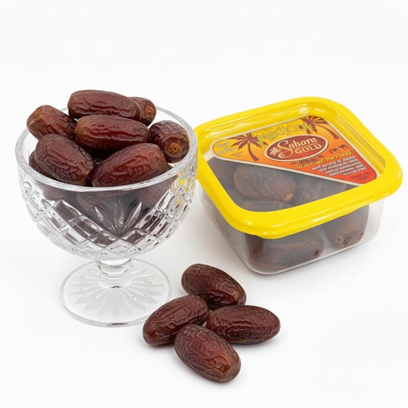 Sahara Gold Medjool Dates Whole Refrigerated 8 oz