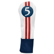 Sahara Retro Headcover #5 Fairway Wood Red/White/Blue