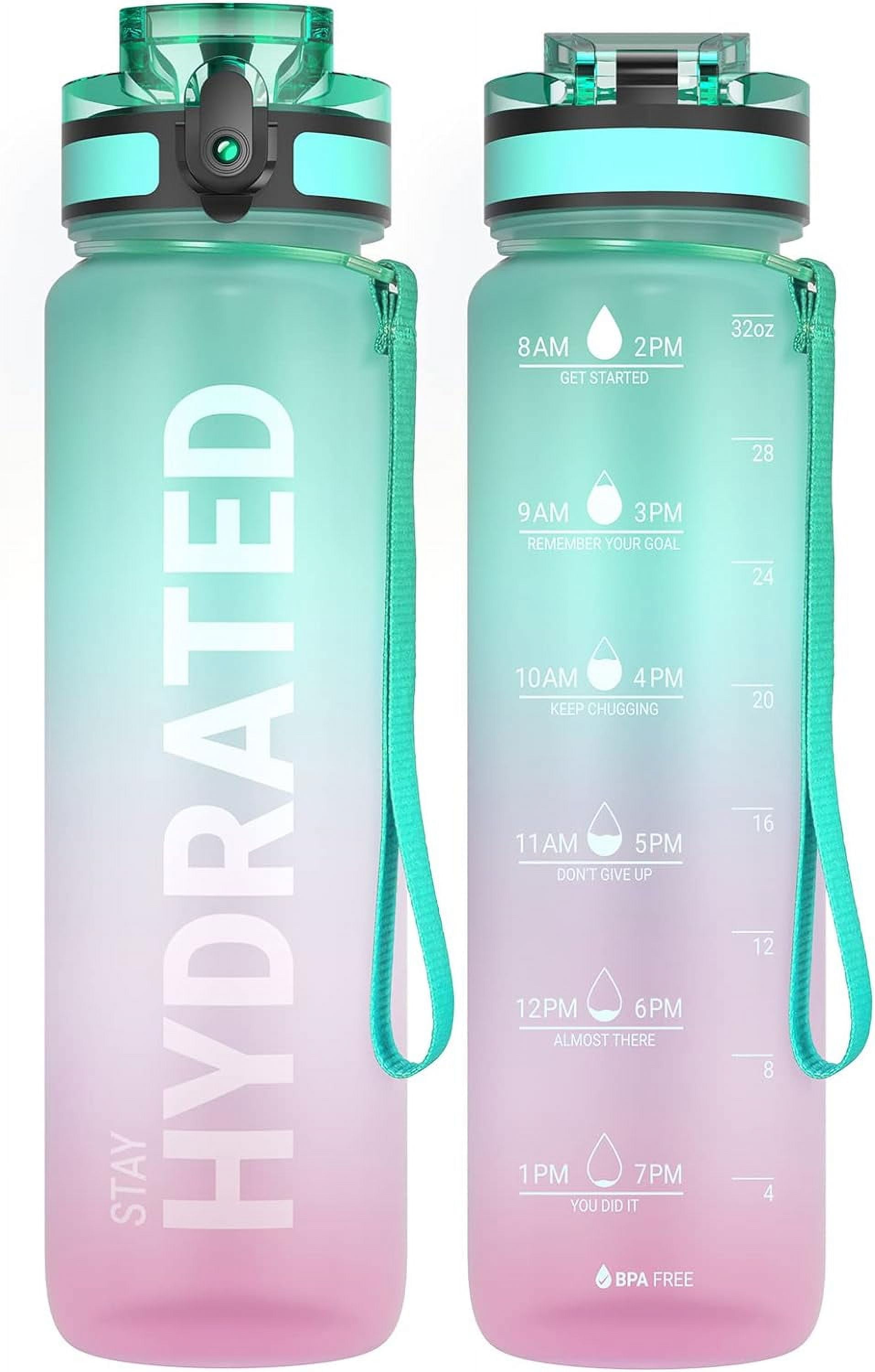Hydra Peak 32 oz. Water Bottle Blue With Screw On Top and Wide Mouth  Opening