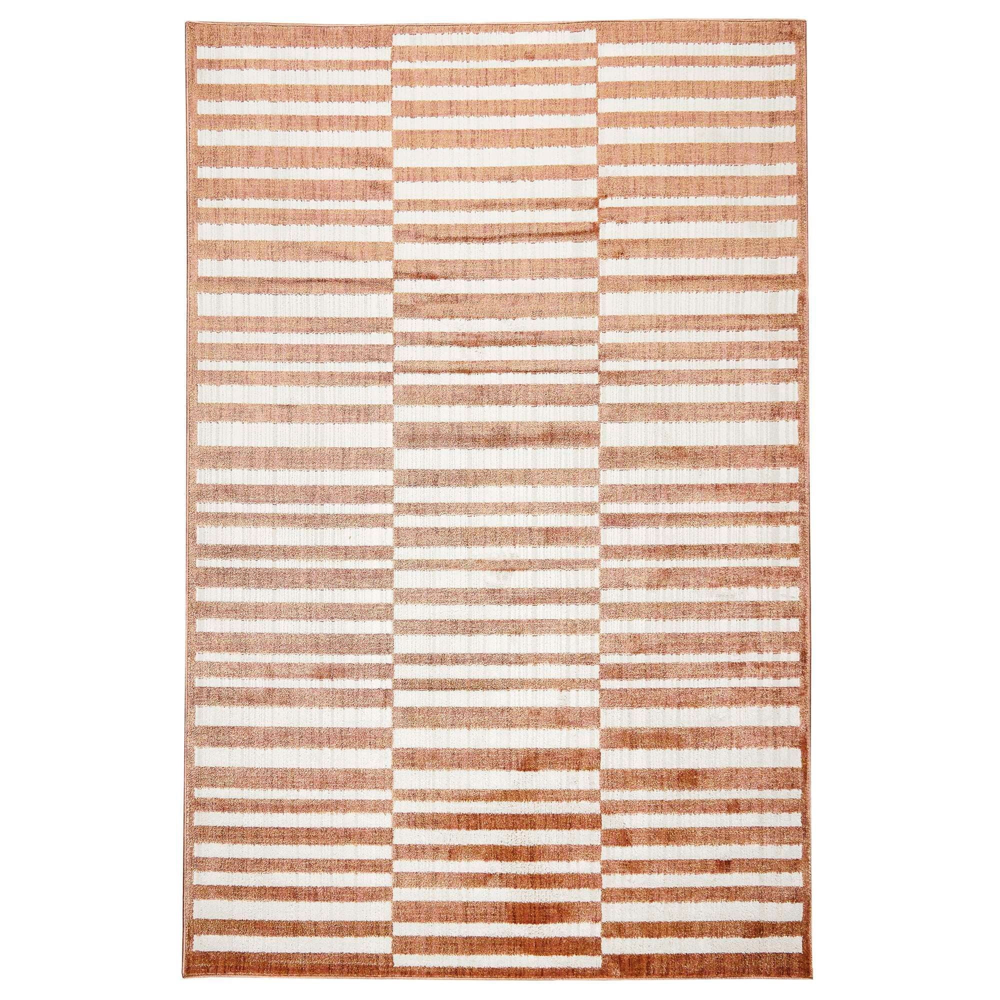 Sahara Rug Sahara Stripes Area Rug - Rust, 2'x7'6