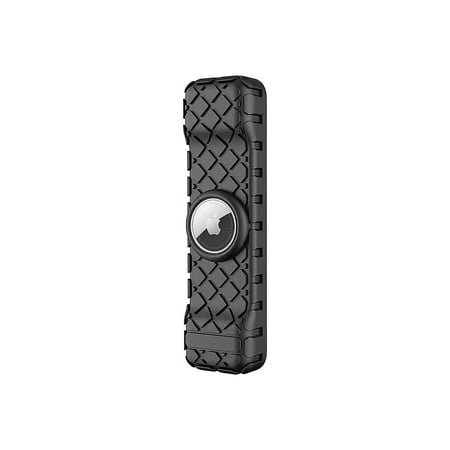 SaharaCase - Apple TV 4K Remote Silicone Case for Apple AirTag - Black