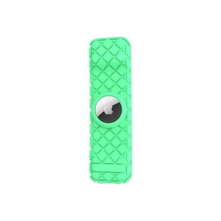 SaharaCase - Apple TV 4K Remote Silicone Case for Apple AirTag - Green Glow