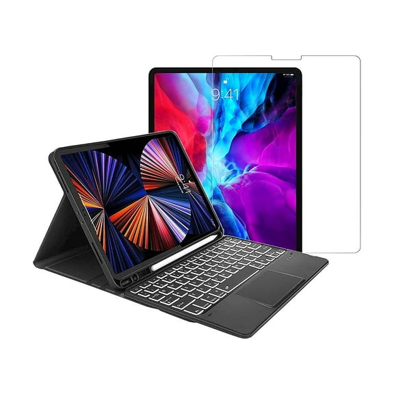 SaharaCase Apple iPad Pro 11" (3rd Gen & 4th Gen) Protection Bundle Keyboard Case with Tempered