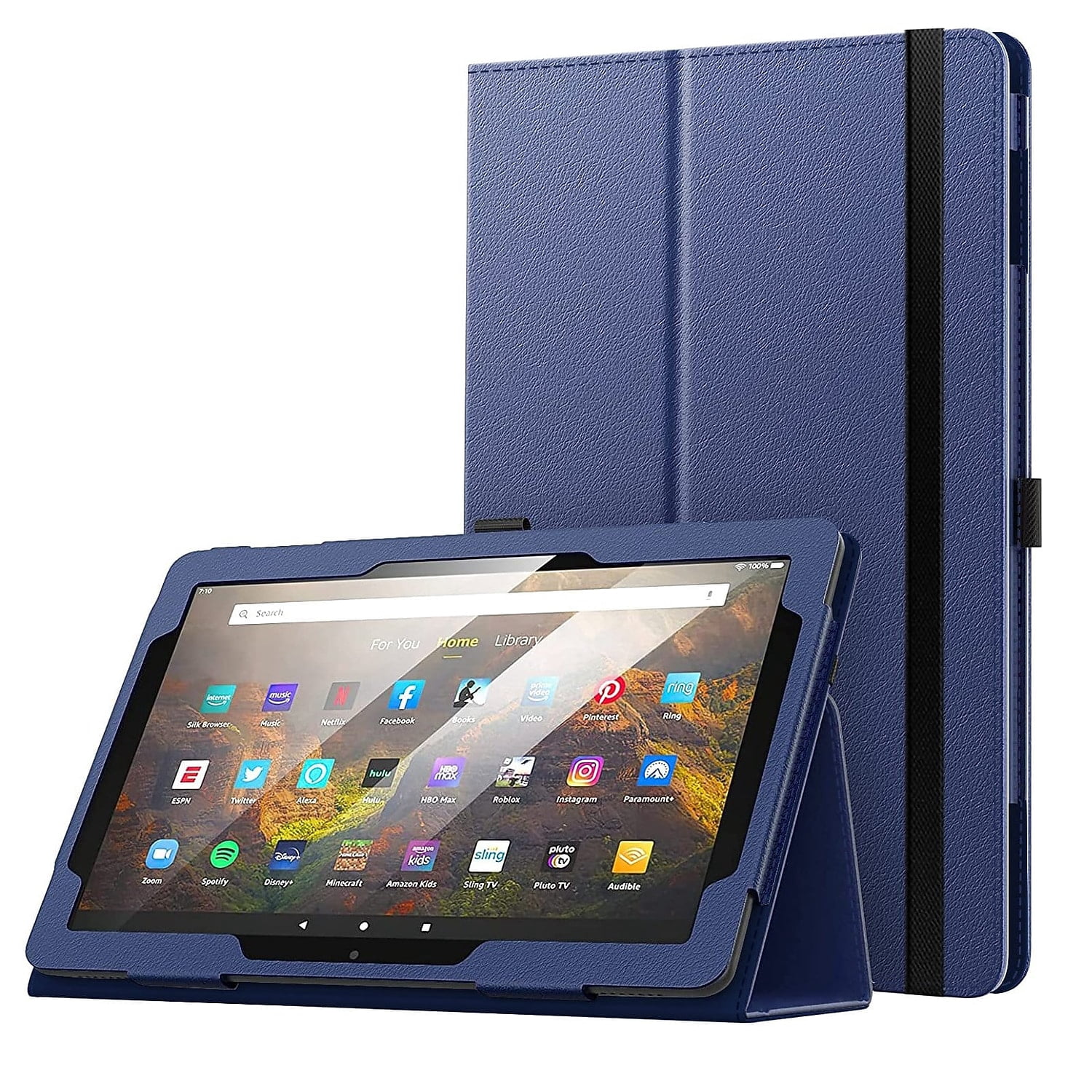 SaharaCase Bi-Fold Folio Case for Amazon Fire HD 10 (2021) Blue ...