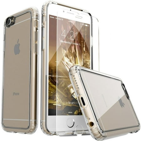 SaharaCase - Case with Glass Screen Protector for Apple® iPhone® 6 and 6s - Clear