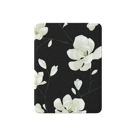 SaharaCase - Hand Strap Series Folio Case for Amazon Kindle Paperwhite (11th Generation - 2021 release) - Black Floral