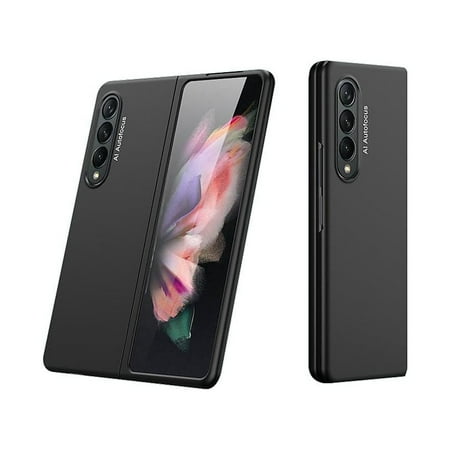 SaharaCase - Hard Shell Silicone Case for Samsung Galaxy Z Fold3 5G - Black