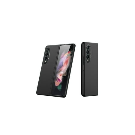 SaharaCase - Hard Shell Silicone Case for Samsung Galaxy Z Fold3 5G - Black