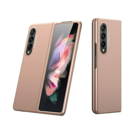 SaharaCase - Hard Shell Silicone Case for Samsung Galaxy Z Fold3 5G - Rose Gold