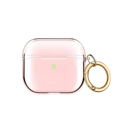 SaharaCase - Hybrid Flex Series Case for Apple AirPods 3 (3rd Generation) - Transparent Pink