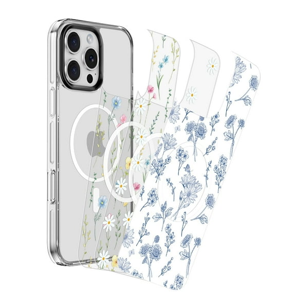 SaharaCase Inspire MagSafe Phone Case for iPhone 16 Pro Max Shock Absorbing Floral (CP00697)