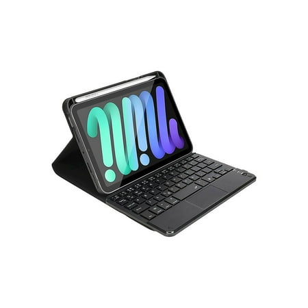 SaharaCase - Keyboard Folio Case for Apple iPad mini (6th Generation 2021) - Black