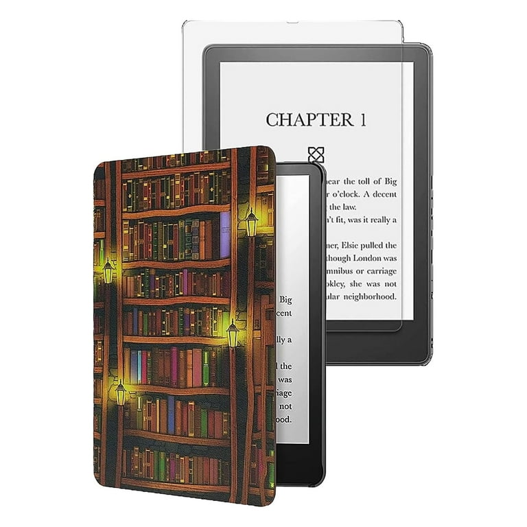 Amazon Kindle 7th Gen Paperwhite cheapest E-Reader w/ Navy Leather Case