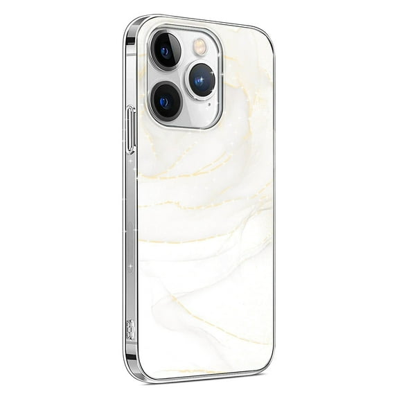SaharaCase MagSafe Phone Case for iPhone 15 Pro Max Shock Absorbing White Marble (CP00476)