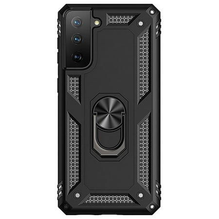 SaharaCase - Military Kickstand Series Case for Samsung Galaxy S21 FE 5G - Black