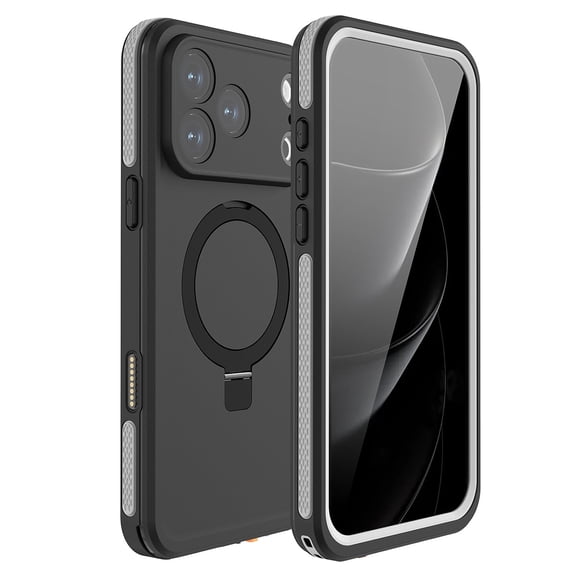 SaharaCase Oasis Series MagSafe Phone Case for iPhone 17 Pro Shock Absorbing Scorpion Black