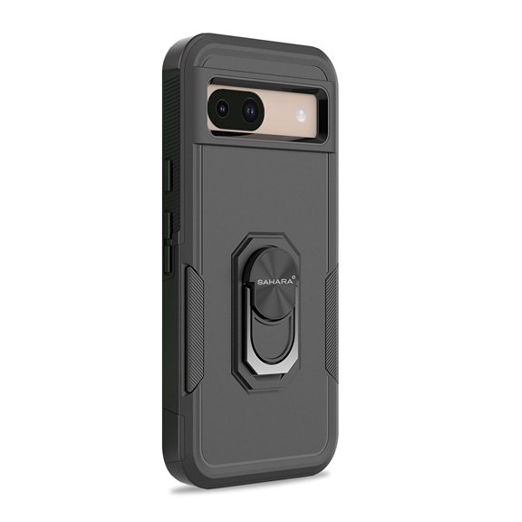 SaharaCase Raider Series Rugged Case for Google Pixel 8a Shock Absorbing Scorpion Black (CP00571)