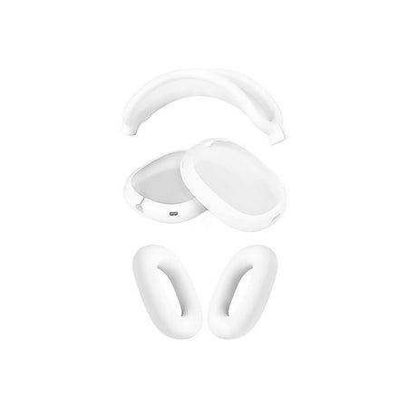 SaharaCase - Silicone Combo Kit Case for Apple AirPods Max Headphones - White