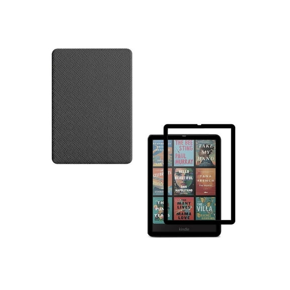 SaharaCase Venture TPU 7" Folio Case & Screen Protector for Kindle Paperwhite & Colorsoft Black