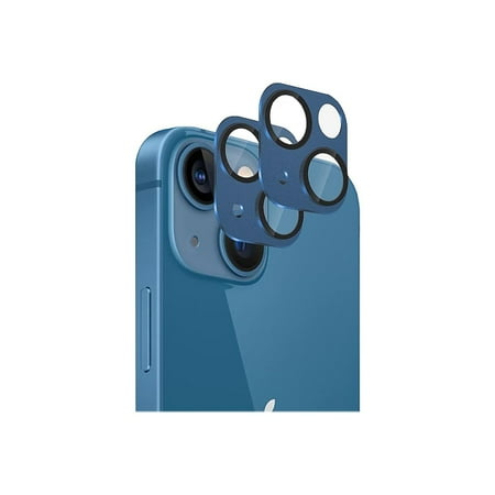 SaharaCase - ZeroDamage Camera Lens Protector for Apple iPhone 13 and iPhone 13 mini (2-Pack) - Blue