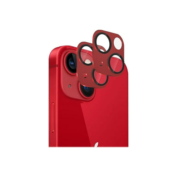 SaharaCase ZeroDamage Camera Lens Protector for Apple iPhone 13 and iPhone 13 mini Red 2/Pack