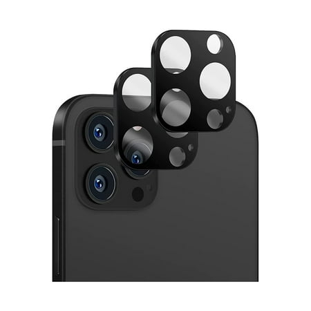 SaharaCase - ZeroDamage Camera Lens Protector for Apple iPhone 14 Pro and iPhone 14 Pro Max (2-Pack) - Black
