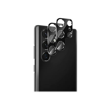 SaharaCase - ZeroDamage Camera Lens Protector for Samsung Galaxy S22 Ultra (2-Pack) - Black