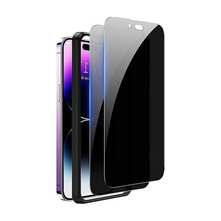 SaharaCase - ZeroDamage Ultra Strong+ Tempered Glass Screen Protector for Apple iPhone 14 Pro Max (2-Pack) - Privacy