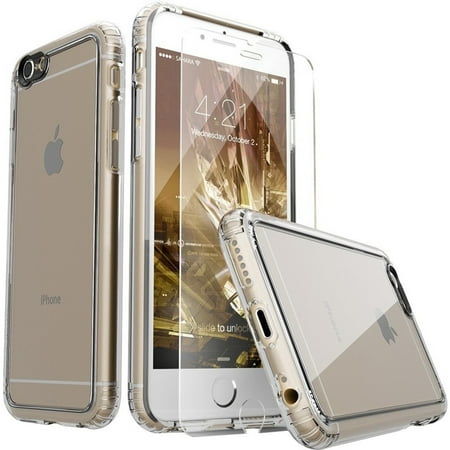 SaharaCase - Case with Glass Screen Protector for Apple® iPhone® 6 Plus and 6s Plus - Black