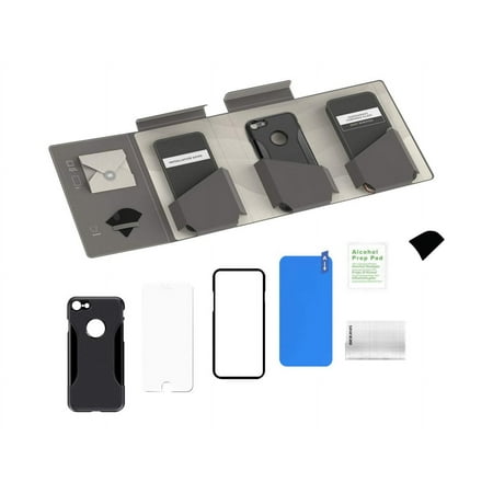 SaharaCase - Classic Case with Glass Screen Protector for Apple® iPhone® 7 Plus and Apple® iPhone® 8 Plus - Black