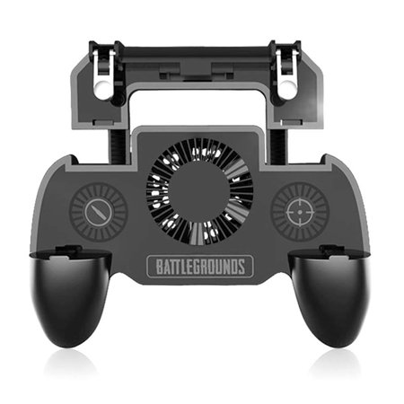 Sahe World - Mobile Gamepad | Phone Controller | Cooling Fan | 180Â° Flip Design | Aim & Shoot Trigger | Pubg Mobile