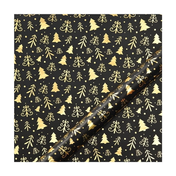 Sahpxhe 10 Pack Christmas Gift Wrapping Paper Thick Kraft with Tree Deer Gift Box Prints for Holiday Present Wrap 50x70cm