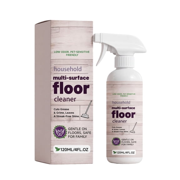 Sahpxhe 120ml Multi-Purpose Household Floor Cleaner,Safe for Tile,Vinyl,Laminate and Sealed Hardwood Floors,No Residue,Fast-Drying,Non-Slip,Easy Spray and Wipe