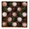 thumbnail image 1 of Sahpxhe 25Pcs Velvet Flocked Christmas Balls Ornaments Set with Storage Box for Xmas Tree,2.36in Vintage Christmas Decoration for Mantle Home Decor Holiday Gift Multicolor-A, 1 of 7
