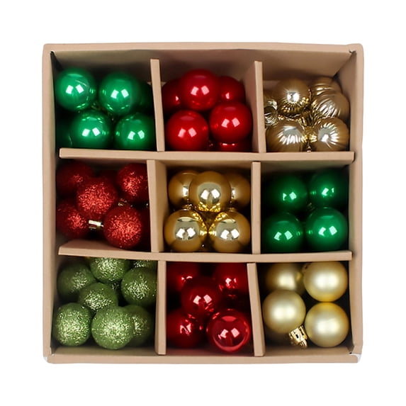 Sahpxhe 99 Pcs Christmas Ornament Balls Set Shatterproof Plastic for Tree Holiday Wedding Party Decoration